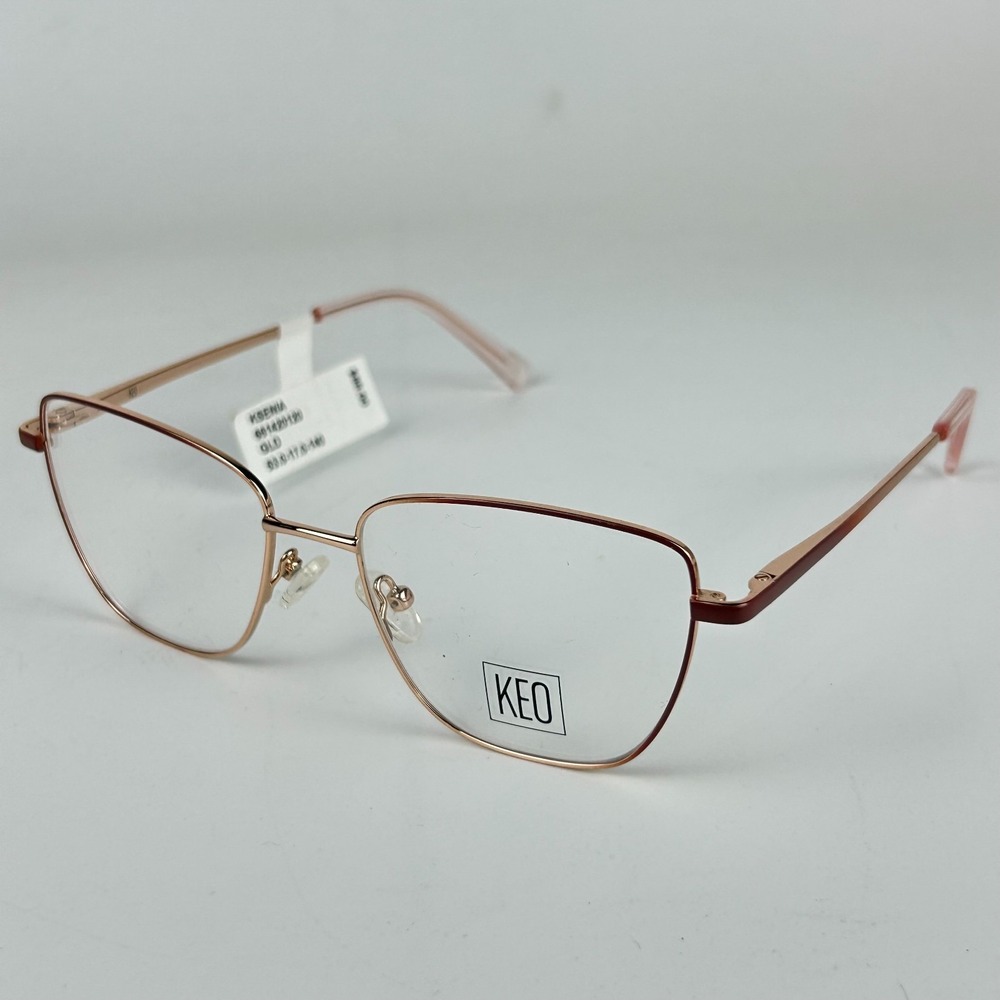 Ksenia 6614 20120 Women's Eyeglasses Frame Rose Gold Metal Full Rim 53-17-140 mm